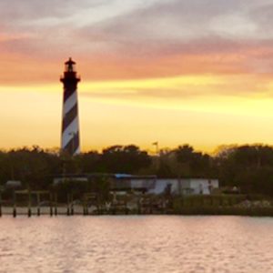St. Augustine Lighthouse at St. Augustine Beach Florida